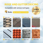 TDSF1 18ft Self-Regulating Heat Tape for Roof Ice Dams, ETL Certified, Suitable for Metal and Plastic Pipes, 120V