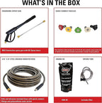 Simpson Cleaning 3400 PSI Gas Pressure Washer, 2.5 GPM Power Washer for Commercial Use, Honda GX200 Engine, 25-Foot Hose, Aluminum Series, 49-State (ALH3228-S)
