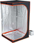 VEVOR Portable Steam Sauna Tent Full Size, 1000W Personal Sauna Kit for Home Spa, Detoxify & Soothing Heated Body Therapy, Time & Temperature Remote Control with Floor Mat