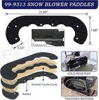 99-9313 Snow Blower Paddles with 55-8760 Scraper 95-6151 Drive Belt Replaces 88-0771, 125-1128, 55-9251, 55-9250 for Toro CCR 2400, CCR 2450, CCR 2500, CCR 3000, CCR 3600, CCR 3650 Snowthrower