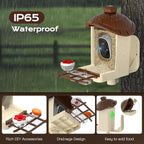Bird Feeder with Camera, 2K HD Live Video, Smart Bird Cam Solar Powered with AI Birds Species Identification, Auto Capture Video, Instant Arrival Alerts, Best Gifts for Mom Dad
