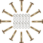 Shear Pins and Cotter Pins Fit for MTD Snowblower - Shear Pins 12pcs and Cotter Pins 12pcs Compatible for Cub Cad et Troy Bilt Craftsman 24" 26" Snow Thrower, Replace 738-04124A 714-04040