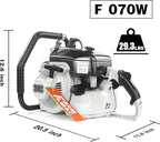FARMMAC F070W Gas Chainsaw with 42 Inch Alloy Solid Bar, 105cc 2-Cycle Gasoline Power Chain Saws, 4.8KW 6.5HP Power Chain Saw, All Parts Compatible with MS070 090 (F070W WITH 42 INCH BAR/CHAIN)