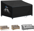 SIRUITON 3-Seat 104" W x 40" D x 35" H Garden Patio Sofa/Loveseat/Bench Cover, Heavy Duty 420D Oxford Waterproof Outdoor Sofa Cover, Lawn Patio Furniture Covers