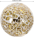 4pcs Mosaic Ball Home Sphere Ball Home Mosaic Sphere Decorative Glass Ornament Crafts Ornament Crafts Table Tabletop Decor