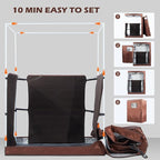 2 Person Portable Infrared Sauna, Oversize Full Body Home Sauna Spa for Relaxation & Detox, Dry Heated Saunas Tent with Remote Control, 2 Foldable Sauna Chairs(L 47.24" x W 35.43" x H 62.99")
