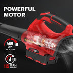 PowerSmart 40V 17" Brushless Cordless Lawn Mower + Leaf Blower (465 CFM), a 4.0Ah Battery and Charger Included