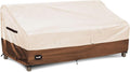 3-seater Outdoor Couch Cover,93"Wx40"Dx35"H Patio Sofa Cover,100% Waterproof Heavy Duty Patio Furniture Covers,Beige&Brown