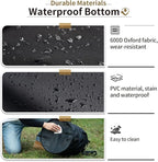 ONETIGRIS Collapsible Trash Can for Camping,12 Gallon Pop up Trash Can with Sorting Clips, Outdoor Collapsible Bin with Lid 600d Oxford Cloth Yard Waste Bags Garden Bag for Camping,Recycling,RV