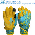 Thorn Proof&Puncture Resistant Gardening Gloves with Grip,Garden Glove for Women, Leather Yard Work Gifts