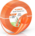 String Trimmer Line .065", 550 Feet Weed Eater String, Round Trimmer Line for Universal Replacement, Orange Premium Nylon String Trimmer Line For Light Grass&Weeds