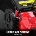 PowerSmart Gas Lawn Mower 21-inch with 140cc Briggs and Stratton E550 Engine, 2-in-1 Push Mower with Mulch, Bagger