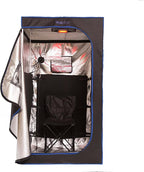 The Miracle Sauna - Full-Size Portable Far Infrared Sauna with Side Panels, Heated Floor Mat, and Portable Chair - Experience Personal Portable Spa for Complete Relaxation.