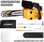 25CC Gas Chainsaw 2-Stroke Gasoline Top Handle Chainsaws 12-Inch Handheld Cordless Chain Saw with Kit for Cutting Forest Wood Garden Trimming Tools