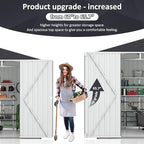 Polar Aurora Outdoor Storage Shed, Metal Garden Shed with Updated Frame Structure, Tool Sheds for Backyard Garden Patio Lawn (Black, 8x8 FT)