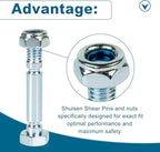 Snowblowers Shear Pins 303160355P / 303160355 Compatible with Powersmart Snow Blower Shear Part Fit for Powersmart All Two-Stage Snow blowers, Snow Blower Replacement Parts - 8 Pack