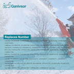 Ganivsor 754-04050 954-04050 Replacement 1/2'" x 35“ Cogged Auger Drive V-Belt Compatible with MTD Two-Stage Snow throwers 754-04050A 954-04050A