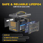 VTOMAN Jump 1500X Portable Power Station with Jumper Cables, 828Wh LiFePO4 Battery Solar Generator with Jump Start for Car, 1500W AC Outlets, 100W PD Type-C&Regulated DC for Home Backup RV Van Camping