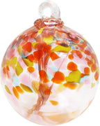 Dale Tiffany Hand Blown Glass, 6" Diameter Eden, Tree of Life Collection, Witch Globe Hanging Garden Indoor/Outdoor Decorative Ornament Gazing Ball
