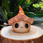 Whimsical Mushroom Garden Statue, Garden Mushrooms Outdoor Decor Gnome Garden Decor Fairy Garden Accessories for Yard, Patio, Home Desk, Backyard, Lawn Ornament Birthday Gift for Women and Men