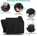 SunPatio Grill Cover Compatible with Pit Boss 820, 850, Durable Waterproof Wood Pellet Grill Cover, UV & Fade Resistant Outdoor BBQ Protector