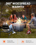 LEGACY HEATING Smokeless Fire Pit, Portable Outdoor Firepits 20 inch, Carry Handle for Backyard Patio Camping Bonfire, Stainless Steel, Ideal for 4-8 People, 32.19 lbs, Blue, Cyberpit One