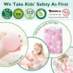 TRENDPLAY Plastic Balls for Ball Pits 2.2 Inch, Pack of 50 100 200 500 Hollow Balls, Perfect for Toddler Baby Pools,Party,Festival Decoration