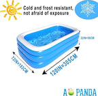 Inflatable Pool for Kids and Adults, Inflatable Swimming Pool 120" X 72" X 22" Oversized Thickened Family Swimming Pool for Toddlers, Outdoor, Garden, Backyard, Summer Water Party.