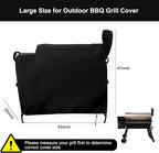 Grill Cover for Traeger Grills Pro 34/780 Series, Outdoor Heavy Duty Waterproof Griddle Cover BBQ Covers Rip-Proof Material Smoker Cover, UV and Fade Resistant Grill Cover(53" Lx 22" W x 47" H)