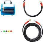 Canpump 2-in-1 Pressure Washer & Sewer Jetter 5200 PSI 6.6 GPM – 24 HP Loncin Engine, Belt-Drive Triplex Pump – 200 ft Hose w/Reel, Foot Valve, Spray Gun, Power Washing Hose, Nozzles