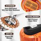 Sump Pump,Pool Cover Pump above Ground,submersible water pump Swimming Water Removal Pumps,for Swimming Pool Basement Garden Pond Tubs Draining,75W,Max Flow:850GPH,3 Adapters,25 Ft Power Cord (Orange)
