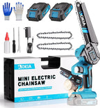 Mini Chainsaw, 6 inch Mini Chainsaw Cordless, Small Hand held Electric Power Chain Saw 2 Battery Powered Operated, Household and Garden for Tree Trimming Wood Cutting, Gifts for Father Husband Men