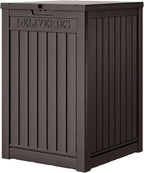 Package Delivery Box for Outside, 48 Gallon Storage with Lockable Secure, Large Double Wall Resin Outdoor Package Delivery Waterproof Deck