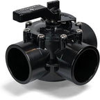 FibroPool Swimming Pool Diverter Valve - 2 Inch - 3 Way - Positive Seal & Non Lube Replacement Valve for Pools and Spas