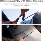 Renogy 400W Portable Solar Panel Suitcase, 23% High Efficiency Foldable Solar Charger for Power Station, Durable for Decades, with Sturdy Kickstands, IP67 Waterproof for RV Camping Off-Grid Blackouts