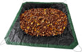 Leaf Tarp 9x9 Ft, Lawn Garden Leaf Tarp with 4 Drawstrings, Reusable Waterproof Poly Tarp Yard Waste Bags, All Purpose Protective Cover for Bikes, Furniture Cover, Tent Footprint