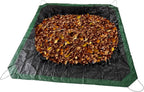 Leaf Tarp 9x9 Ft, Lawn Garden Leaf Tarp with 4 Drawstrings, Reusable Waterproof Poly Tarp Yard Waste Bags, All Purpose Protective Cover for Bikes, Furniture Cover, Tent Footprint