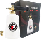 Tool Daily Pressure Washer Foam Cannon for Car Wash, Snow Foam Lance, Additional Orifice Nozzle 1.1mm, 1/4 Inch