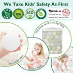 TRENDPLAY Plastic Balls for Ball Pits 2.2 Inch, Pack of 50 100 200 500 Hollow Balls, Perfect for Toddler Baby Pools,Party,Festival Decoration