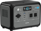 OUKITEL P800 Portable Solar Generator(2025 NEW), 512Wh Solar Power Station with 2x800W AC Outlets (1600W Peak), 500W Fast Charging, Emergency Power Station for Home, Camping & RVs, Battery Backup