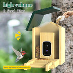 Bird Feeder with Camera, Upgraded Smart Birdhouse Al Identify for 10000 Plus Species, Auto Capture & Real-time Notifications, Ideal Gift for Bird Lovers