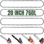 4-Pack 20 Inch Chainsaw Chain .325" Pitch - .058" Gauge - 76 Drive Links Compatible with Blue Max 53543, 52209, 8901, 8902, Oregon 21LPX076G, Stihl 36880050076, 25RM376E and More