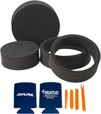 Alpine R2-S652 High-Resolution 2-Way Speaker Set/Pro Series with RKFR65 3-Piece Foam Fast Ring Speaker Enhancement