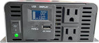 Pure sine Wave Inverter DC 12V Input and AC 110V Output with LCD Display, USB Output Port, Type-C Output Port(800W)