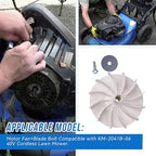 Motor Fan+Blade Bolt Compatible with KM-2041B-06 40V Cordless Lawn Mower