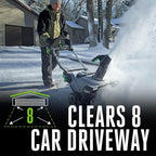EGO Power+ SNT2101 21-Inch 56-Volt Lithium-Ion Cordless Snow Blower with Peak Power - 2 x 4.0Ah Battery and 320W Charger Included, Black