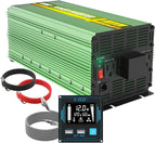 EDECOA 3000 Watt Power Inverter DC 12V to AC 110V 120V 3000W Converter for Car Truck RV with LCD and Dual USB Romte Controller (ETRC Remote)