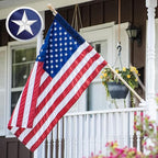American Flag 2x3 Outdoor Sleeve, Sleeves for Flags, New 420D Polyester, Heavy Duty Durable Tear-Proof, Embroidered Stars, Sewn Stripes, UV Protection, Sleeved American Flag (Pole NOT Included)