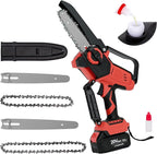 Mini Cordless Chainsaw for Milwaukee M18 Battery,6 Inch & 8 Inch Electric Battery Powered Brushless Chainsaw,400W Auto Oiler Hand Saw for Wood Cutting Tree Trimming(Only Tool)