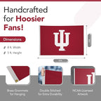 Indiana Hoosiers College Sports Printed Flag - NCAA Licensed - Nylon - School Banner (Red) (5' x 8')